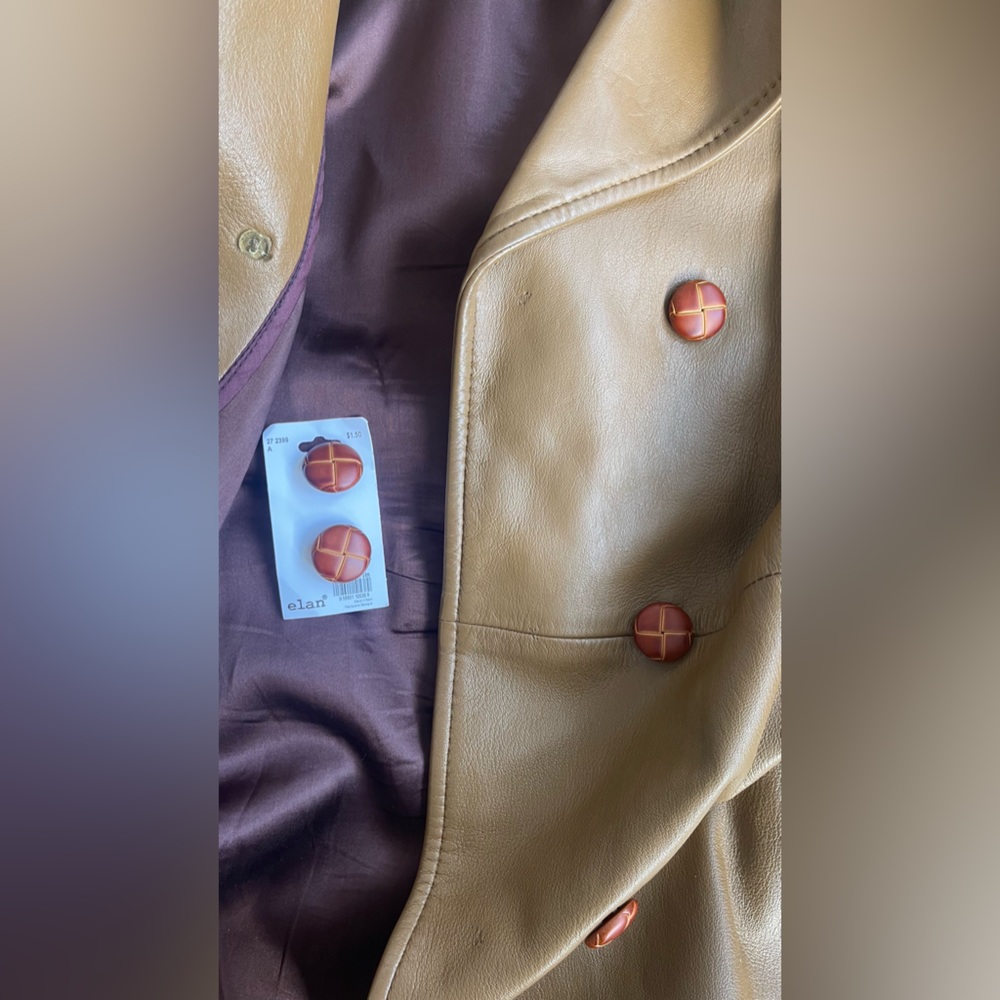 COPY - Vintage Stall Leather Trench Coat - Picture 16 of 16